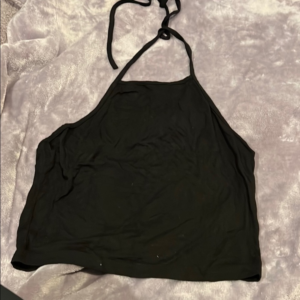 Halter black tank